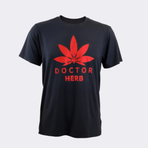 Dr-Herb-Black-T-Shirt-Red