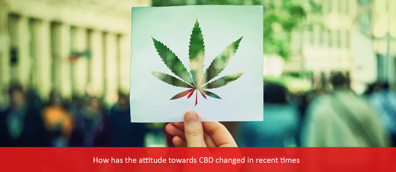 How has the attitude changed in recent times, in the western world, in relation to CBD?